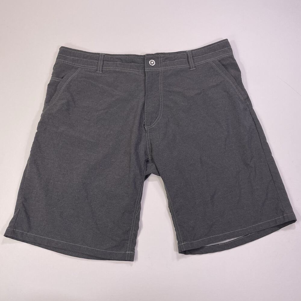 Kuhl‎ Shorts Mens 40 Gray Drawstring Hiking Outdoor Lightweight Unlined Pockets